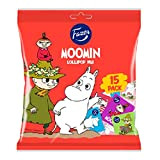 15 pcs x 8g of Fazer Moomin - Fruit - Mix - Lollipops - Suckers - Hard Candies - Sweets