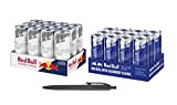 1x12 Red Bull Blue Edition et 1x12 Red Bull White Edition (Total 24 canettes jetables x 0,25 L) Incl. stylo ...
