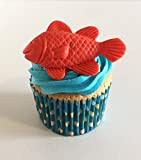 6 Gorgeous Sugar Goldfish- Edible & handmade with love in the UK!