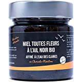 Ail Noir des Claires Pot de Miel toutes Fleurs à l'Ail Bio Fermenté 100% naturel- Fabriqué en France manière Artisanale ...