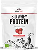 AlpenPower BIO Whey Protéine goût Fraise 500 g - Ingrédients 100% naturels - Sans additifs - Fabriqué à partir du ...