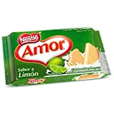 Amor - Nestl-e - Biscuits gaufrettes fourrés d'une délicieuse crème aromatisée au citron - Idéal à tout moment de la ...