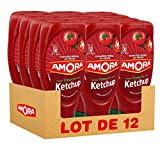 Amora, Ketchup Nature, sans conservateur (Lot de 12x550g)