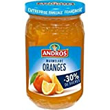 Andros Confiture d'oranges, allégée en sucre - Le pot de 350g