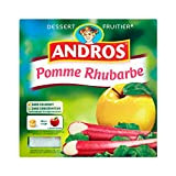 Andros Dessert fruitier pomme rhubarbe - Les 4 pots de 100g