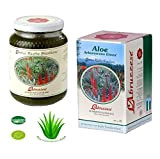 Arborescens Jus d'aloe vera végétal feuilles entières fraîches Miel naturel Fleurs rouges d'aloe vera et aquavite Antique recette brésilienne biologique ...