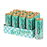 AriZona - Thé Vert Aromatisé au Miel - Pack de 12 Canettes 330 ml - Boisson 100% Plaisir - Emballage ...