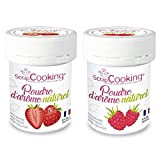Arômes alimentaires naturels en poudre - fraise et framboise - 2 x 15 g