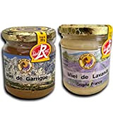 Assortiment de 2 pots de Miel de Provence - parfums Lavande & Garrigue en 250 g chacun – Miel Label ...