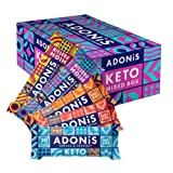 Assortiment de Barres Adonis Keto Riches en Protéines et aux Fruits à Coque (20 Barres) | Végétalien et Keto l ...