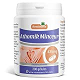 Athomik Minceur - 445 mg - 200 gélules de plantes, Guarana, Nopal, Konjac.
