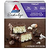 Atkins, Endulge, Barre de chocolat au coco, 5 barres, 1,4 oz (40 g) de chaque