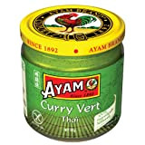 AYAM Pâte de Curry Vert | 100% Ingrédients Naturels | Saveurs Authentiques | Facile à cuisiner | Curry Thaï | ...