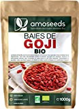 Baies de Goji Bio Supérieures 1KG | Antioxydants, Énergie, Anti-stress, Sport | amoseeds