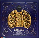 Baklava fait à la main. Poids 822 Gr. Assortiment de 42 Bouchées de Baklava Authentiques. Baklava à base d'huile d'olive ...