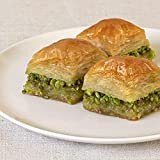Baklava maison à la pistache (450 GR Snack Pack)/Baklava turc 100% frais à la pistache/sans conservateurs,sans additifs,sans colorants/recette traditionnelle turque ...