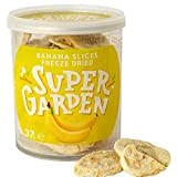 Bananes lyophilisées Super Garden - collation saine - 100 % pur et naturel - convient aux végétaliens - sans sucre ajouté, ...