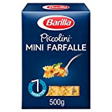Barilla Piccolini - Mini Farfalle à la semoule de blé dur cuisson rapide - 500 g - Lot de 5