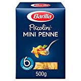 Barilla Piccolini - Mini Penne Rigate à la semoule de blé dur cuisson rapide - 500 g - Lot de ...
