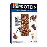 BE-KIND PROTEIN Dark Chocolate Nut – Barres protéinées de fruits à coque sans gluten – Pack de 12 barres