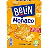 Belin Monaco - Crackers Salés à l'Emmental - Idéal pour l'Apéritif - 8 Boîtes (100 g)