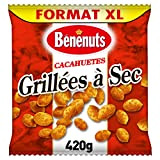 Bénénuts Cacahuètes Grillées à Sec Format XL, 420g