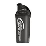 Best Body Nutrition Shaker à protéines - Acier Noir - Shaker à protéines - sans BPA - 700ml