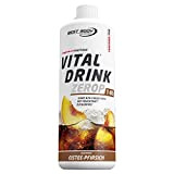 Best Body Nutrition Vital Drink ZEROP® - Thé glacé pêche, Boisson concentrée - sirop - sans sucre, 1:80 donne 80 ...