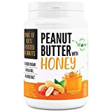 Beurre de cacahuètes au miel - 1kg de Peanutbutter Honey Mix naturel - 20% de protéines - purée de cacahuètes ...