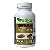 BIO Triphala Elikafoods® BIOLOGIQUE. 240 comprimés de 500 mg. Nettoie et détoxifie le côlon. Contre la constipation. Naturel, végétalien et ...