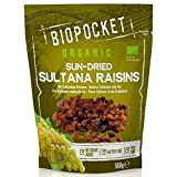 Biopocket - Raisins secs bio de variété Sultanine, 3 x 500 g