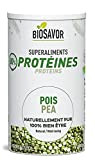 BIOSAVOR - Poudre de protéines de Pois Bio 400g - Pea protein powder - 100% Naturelle & Pure - Vegan ...