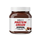 BioTechUSA Protein Cream, tartiner contenant de protéine de lactosérum, sans sucre ajouté, avec édulcorant, 400 g, Cacao-noisettes