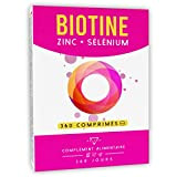 BIOTINE CHEVEUX - 360 COMPRIMÉS (12 mois) | Complement Alimentaire Cheveux | Pousse Cheveux, avec Biotine, Zinc, Sélénium | Vitamine ...