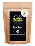 Biotiva Agar Agar Bio 200g - substitut de gélatine végétalien - liant & gélifiant - pour les plats sucrés et ...