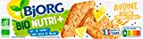 Bjorg Bio Nutri+ Biscuits Avoine Citron Graines de Chia - Biscuits bio sans huile de palme - 130 g