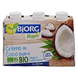 Bjorg Crème de Coco Légère Bio – Allégée en matières grasses – Sans gluten - 3 x 200 ml