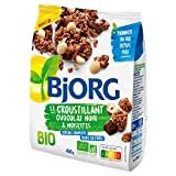BJORG - Croustillant Chocolat Noir & Noisettes - Céréales Complètes - Riche En Fibres - 450G