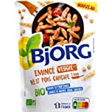 BJORG - Emincé Veggie Blé et Pois Chiche Bio - Riche en Protéines - Faible en Acides Gras Saturés - ...