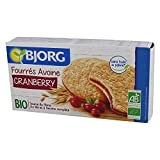 Bjorg Fourrés Avoine Cranberry - Biscuits Bio – Source de fibres - 175 g - 6 biscuits