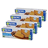 Bjorg Fourrés Chocolat au lait - Biscuits Bio – Source de fibres - 225 g - Lot de 4