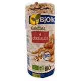 Bjorg Galettes 4 céréales Bio - Source de fibres - Pauvre en sel - 130 g - Lot de 6