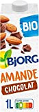BJORG - Lait d'Amande Chocolat - Lait Végétal Bio - Pauvre en Acides Gras Saturés - Lot de 6 Briques ...