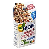 BJORG - Muesli Superfruits Bio - Raisins, Cassis, Myrtilles, Cranberries - Sans Sucres Ajoutés - 750 g