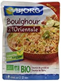 BJORG - Plat Cuisiné Boulghour à l'Orientale - Plat Préparé Bio - Doypack Micro-ondable 220 g - Lot de 3