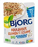 BJORG - Plat Cuisiné Boulghour Quinoa Sésame - Plat Préparé Bio - Doypack Micro-ondable 250 g