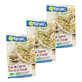 BJORG - Plat Cuisiné Duo Quinoa Blond et Rouge - Plat Préparé Bio - Lot de 3 Doypacks Micro-ondables de ...