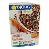BJORG - Plat Cuisiné Lentilles Carottes - Plat Préparé Bio et Végétarien - Doypack Micro-ondable 250 g