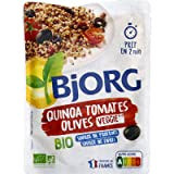 BJORG - Plat Cuisiné Quinoa Tomates Olives - Plat Préparé Bio - Doypack Micro-ondable 250 g