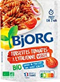 BJORG - Plat Cuisiné Torsettes Tomates à l'Italienne - Plat Préparé Bio - Doypack Micro-ondable 220 g